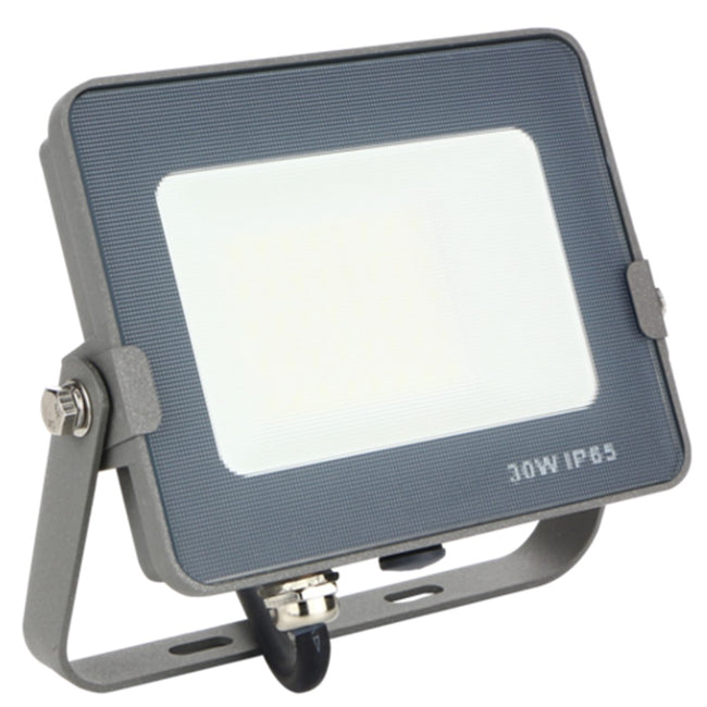 Foco Led Silver Electronics Forge+proyector Ips 65 30w=300w - 3700k Luz Calida - 2400lm Color Gris Hover Image