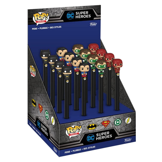 Funko Pop Pen Topper Boligrafo Dc Comics 1 Unidad Aleatoria Batman Superman Linterna Verde Flash 48657 Hover Image