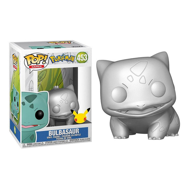 Funko Pop Jumbo Pokemon S6 Bulbasaur Plateado Efecto Metalico 10 Pulgadas Edicion Especial Exclusivo 59874 Hover Image