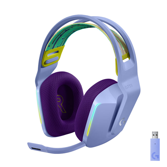 Auricular Con Microfono Logitech G G7 Gaming Wireless Inalambrico Lila Hover Image