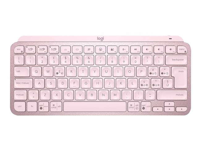 Teclado Logitech Mx Keys Mini Rosa Wireless Inalambrico Bateria Hover Image