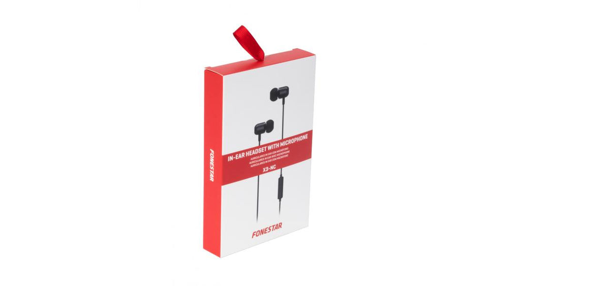 Auriculares Intrauditivos Fonestar X3 - Nc - Microfono - Usb Tipo C - Negro