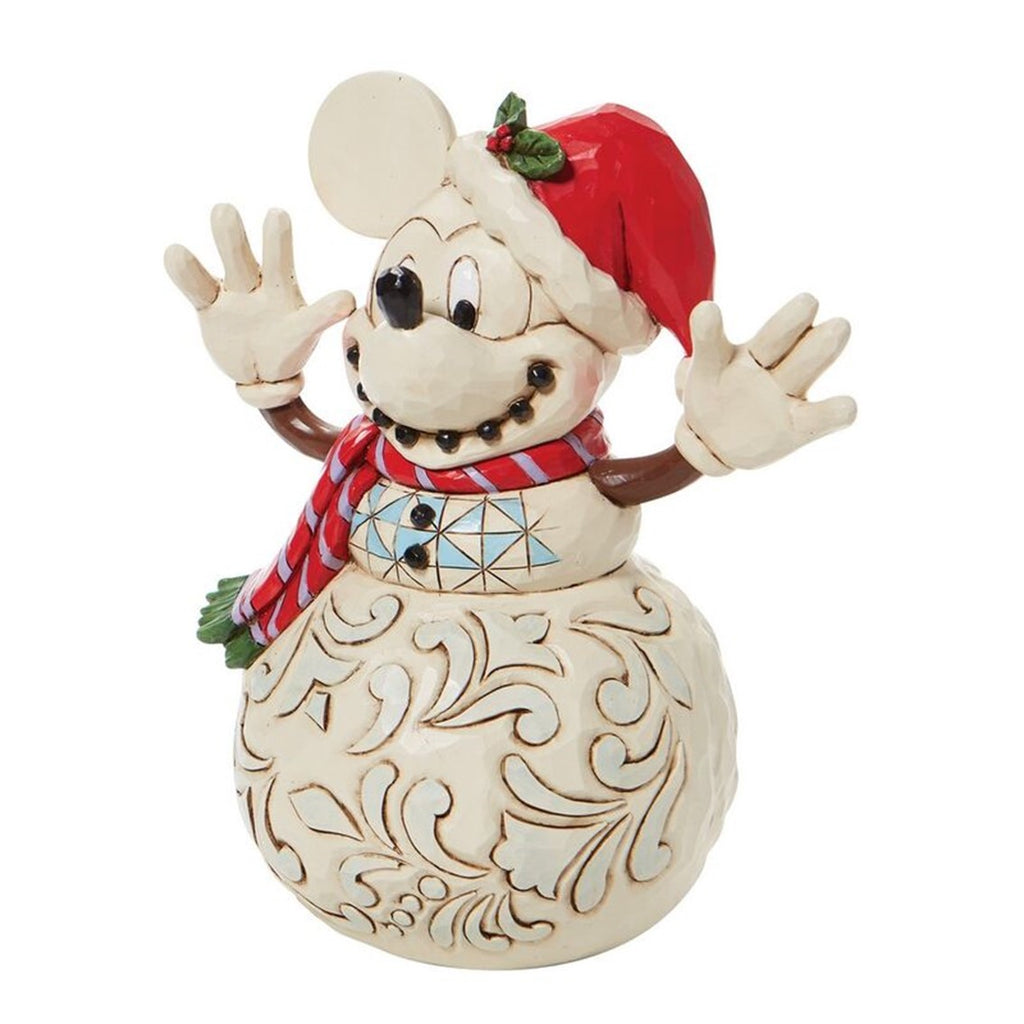Figura Enesco Disney Mueco De Nieve Mickey Navideo