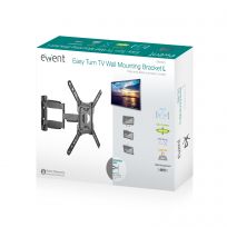 Soporte De Pared Ewent Ew1525 Para Tv De 23 - 55 Pulgadas Easy Turn Tv Con 3 Puntos De Articulacion