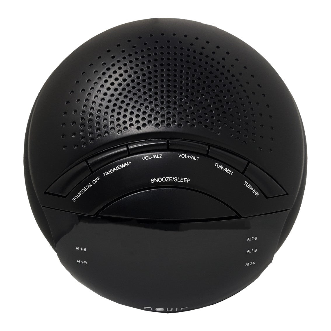 Radio Reloj Despertador Nevir Nvr - 335dd Negro Sintonizador Am - Fm