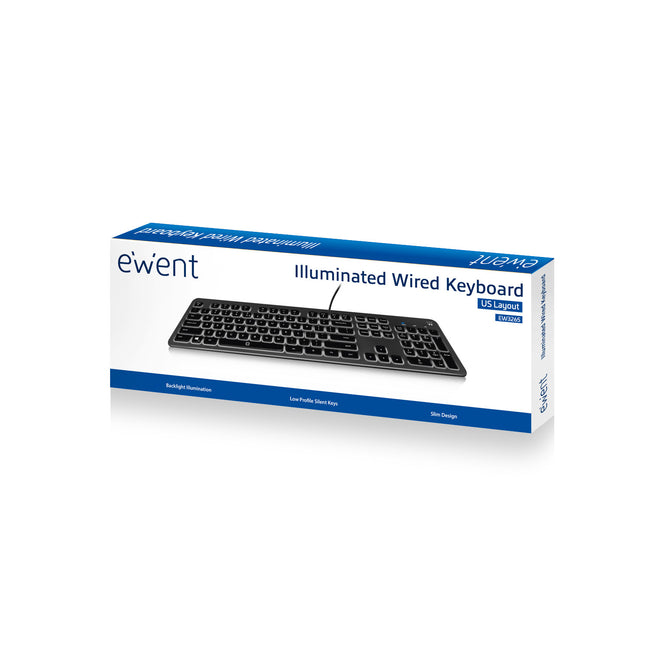 Teclado Usb Multimedia Ewent Ew3269 Con Retroiluminacion Main Image