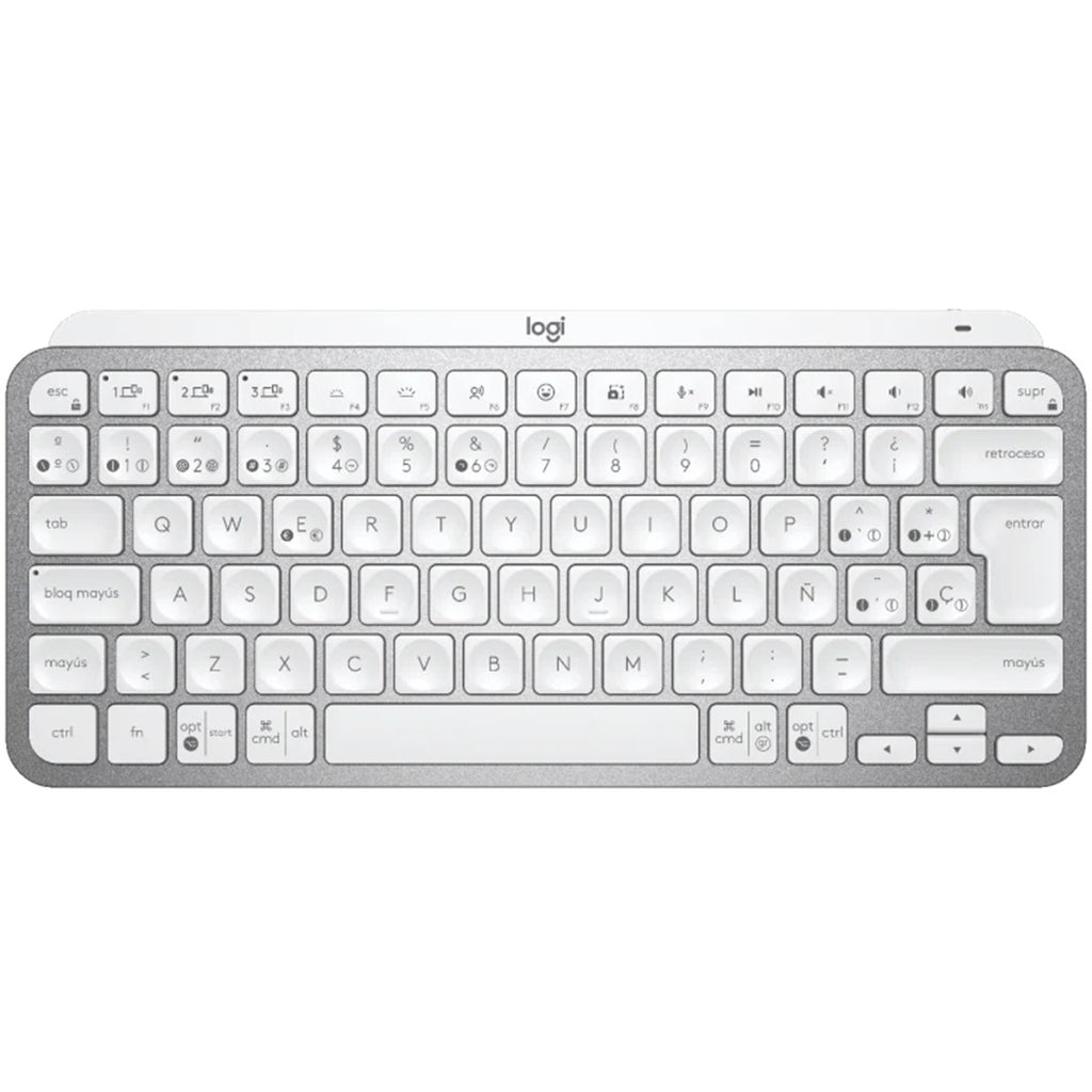 Teclado Logitech Mx Keys Gris Palido Wireless Inalambrico Espaol Bateria