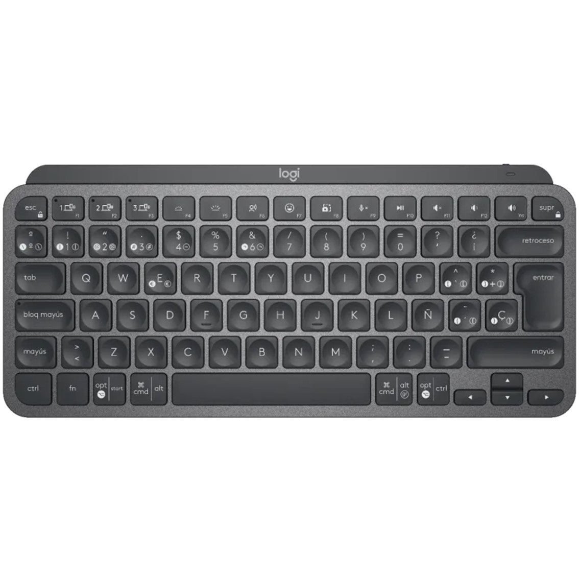 Teclado Logitech Mx Keys Mini Grafito Wireless Inalambrico Espaol Bateria