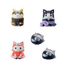 Set 8 Figuras Megahouse Naruto Shippuden Nyaruto! Battle Vs Akatsuki Surtido Main Image