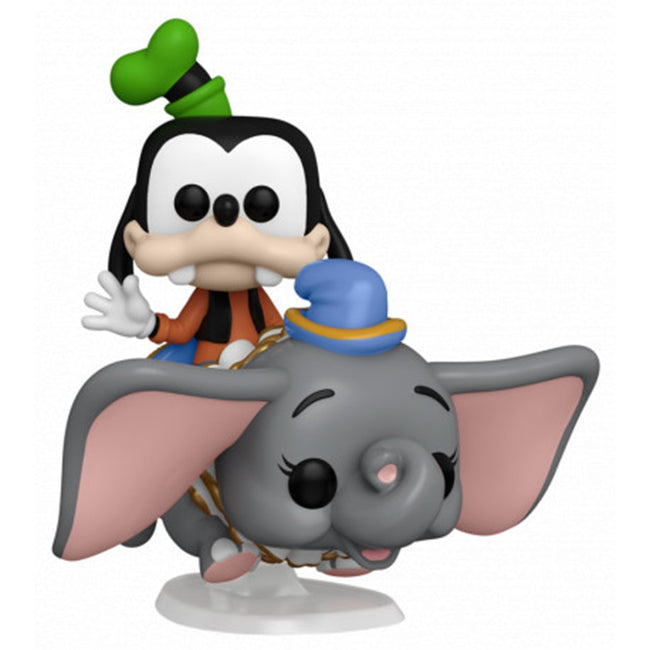 Funko Pop Ride Supdlx Disney World 50th Aniversario Goofy Volando Con Dumbo 50571 Hover Image
