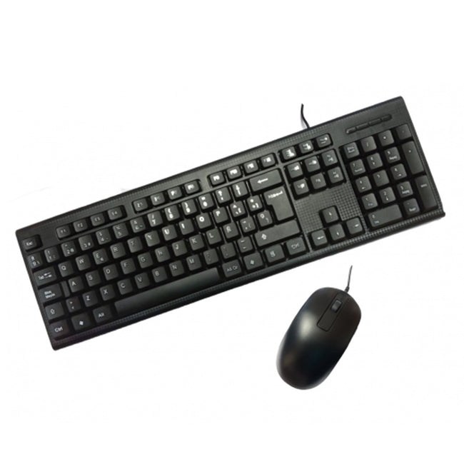 Kit Teclado + Raton Pc Case Usb Negro Pcc - Ktr - 001 Hover Image