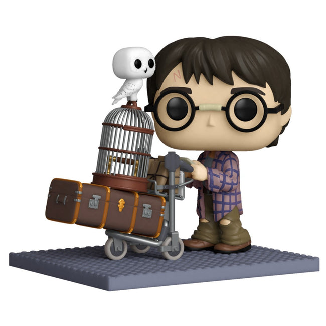 Funko Pop Deluxe Harry Potter Harry Empujando El Carro Con Hedwig 57360 Hover Image