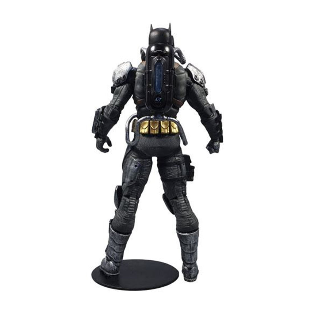 Figura Mcfarlane Toys Dc Multiverse Batman Hazmat Suit Gold Etiqueta Luz Logo Batman