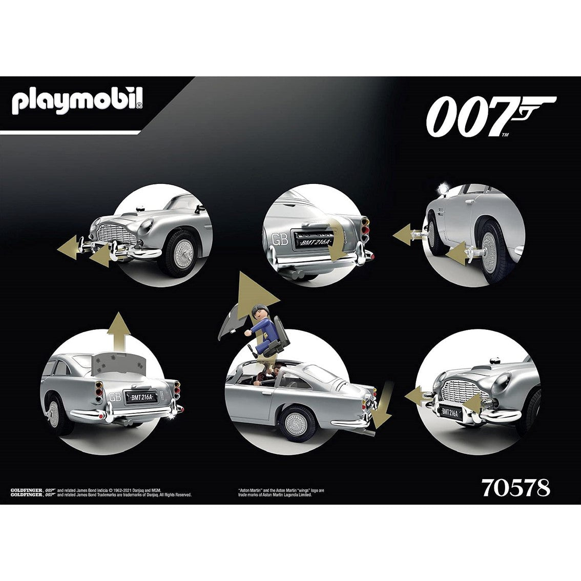 Playmobil James Bond Aston Martin Db5 - Edicion Goldfinger