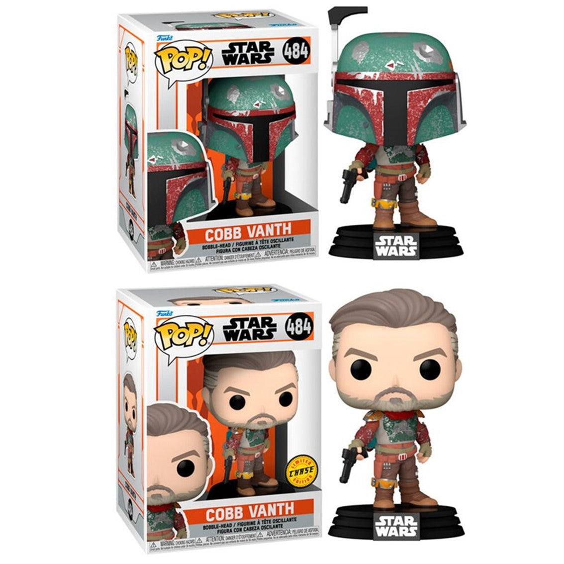 Funko Pop Star Wars The Mandalorian Estilo Boba Fett Marshal Con Opcion Chase 54522