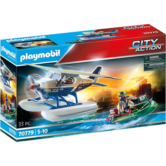 Playmobil Policia Hidroavion: Persecucion De Contrabandista Hover Image