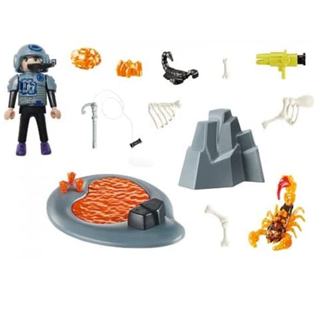 Playmobil Starter Pack Lucha Contra El Escorpion De Fuego Main Image