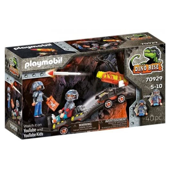 Playmobil Dino Mine Carro De Cohetes Hover Image
