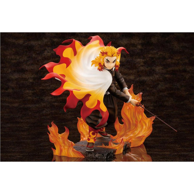 Figura Kotobukiya Demon Slayer Kimetsu No Yaiba Kyojuro Rengoku Bonus Edition Hover Image