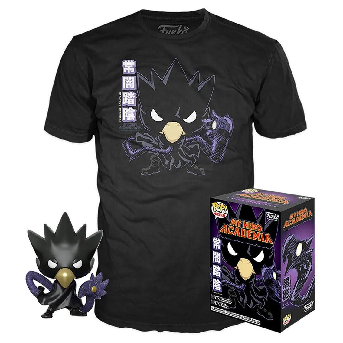 Set Figura Pop & Tee My Hero Academia Tokoyami
