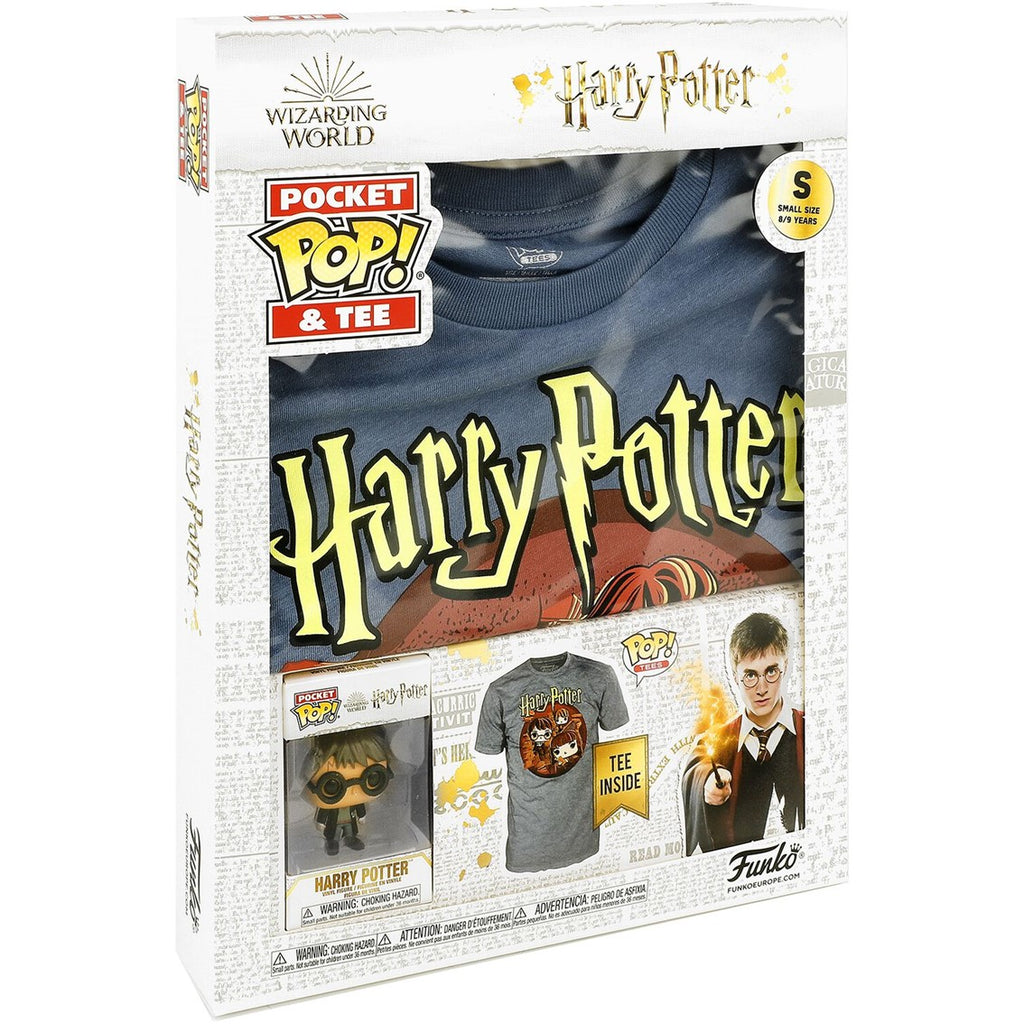 Pop & Tee Harry Potter Funko + Camiseta Trio Talla Xl De Nio