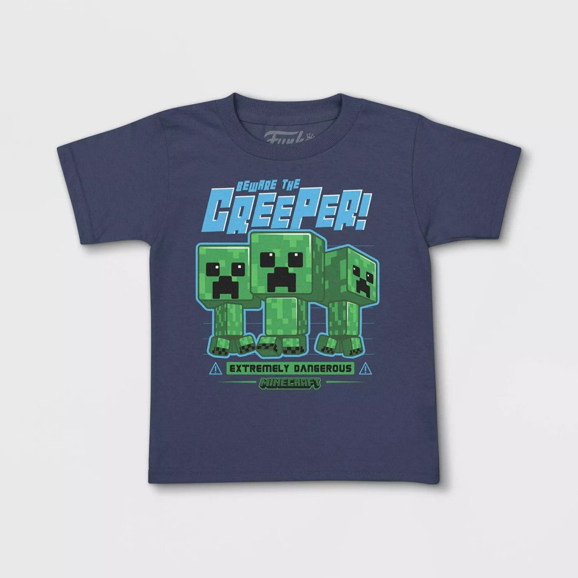 Pop & Tee Minecraft Charged Creeper Funko + Camiseta Talla S