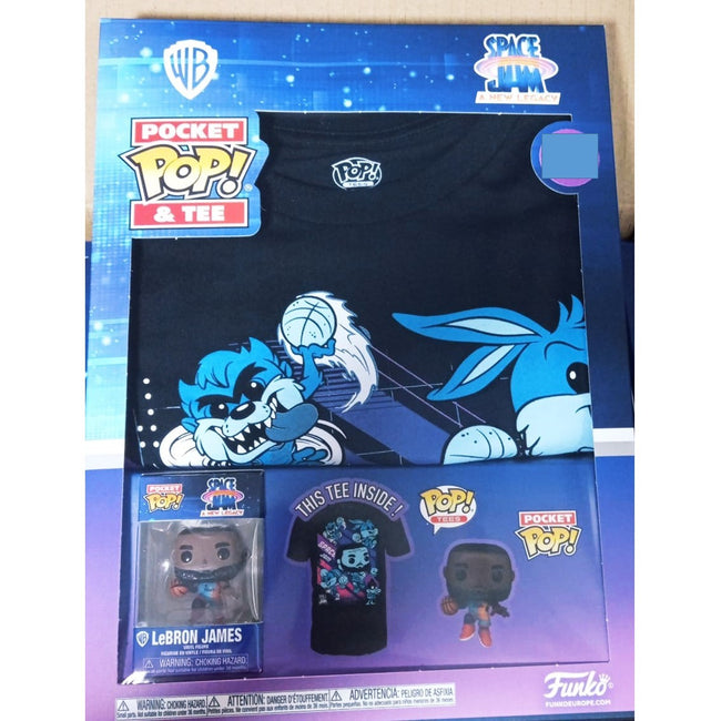Pop & Tee Space Jam Looney Tunes Lebron James Funko + Camiseta Talla Xl Hover Image
