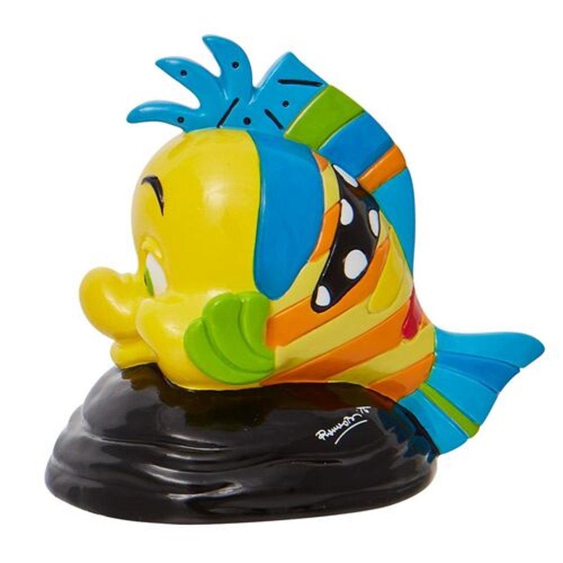 Figura Enesco Disney La Sirenita Flounder Estilo Britto