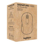 Mouse Raton Logitech M650 For Business Mediano Wireless Inalambrico Blanco Crudo