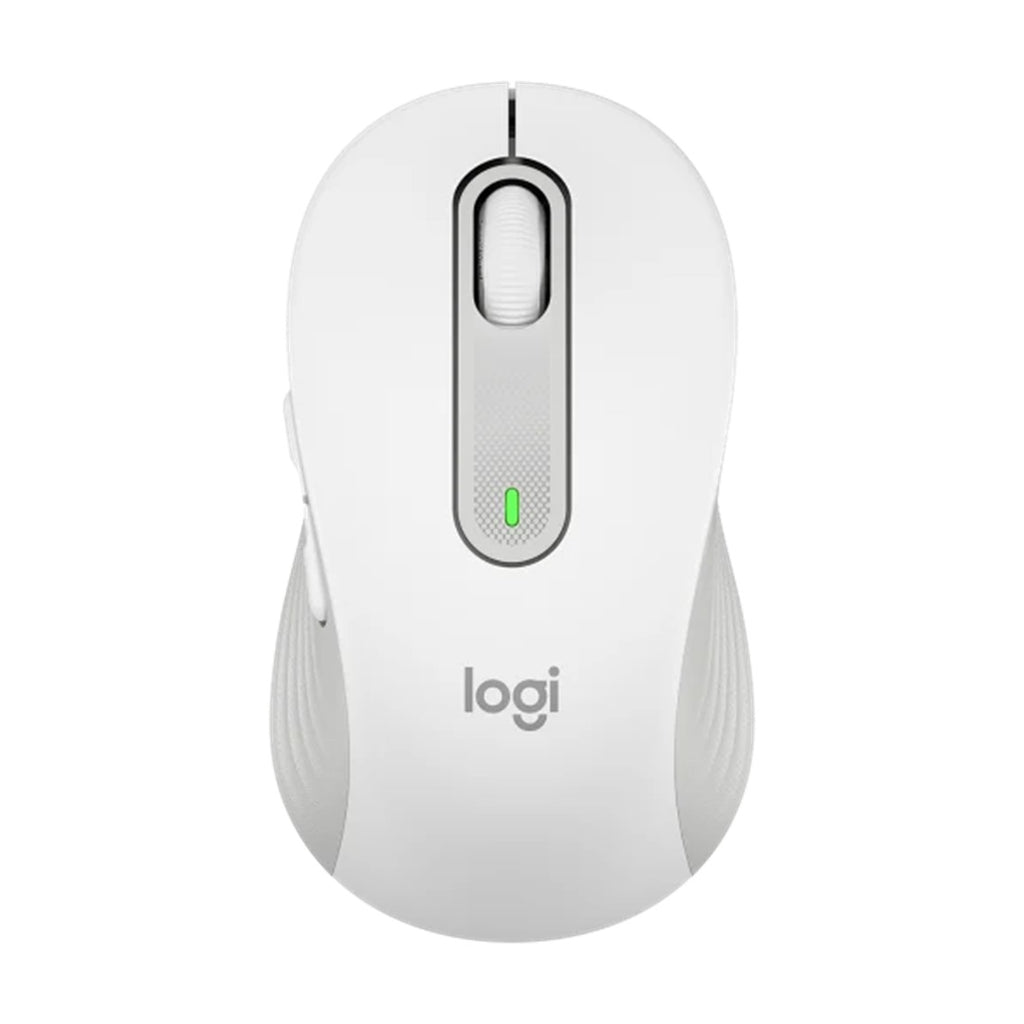 Mouse Raton Logitech M650 Mediano Optico Wireless Inalambrico Blanco Crudo