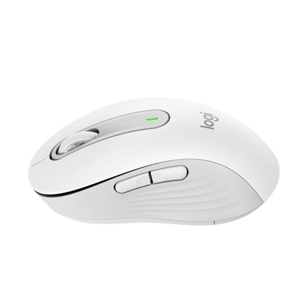 Mouse Raton Logitech M650 Mediano Optico Wireless Inalambrico Blanco Crudo