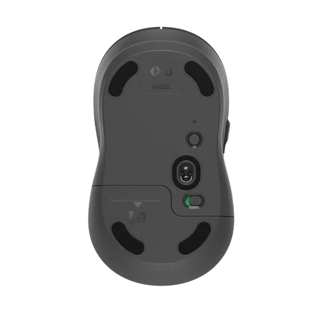Mouse Raton Logitech M650 Mediano Optico Wireless Inalambrico Grafito