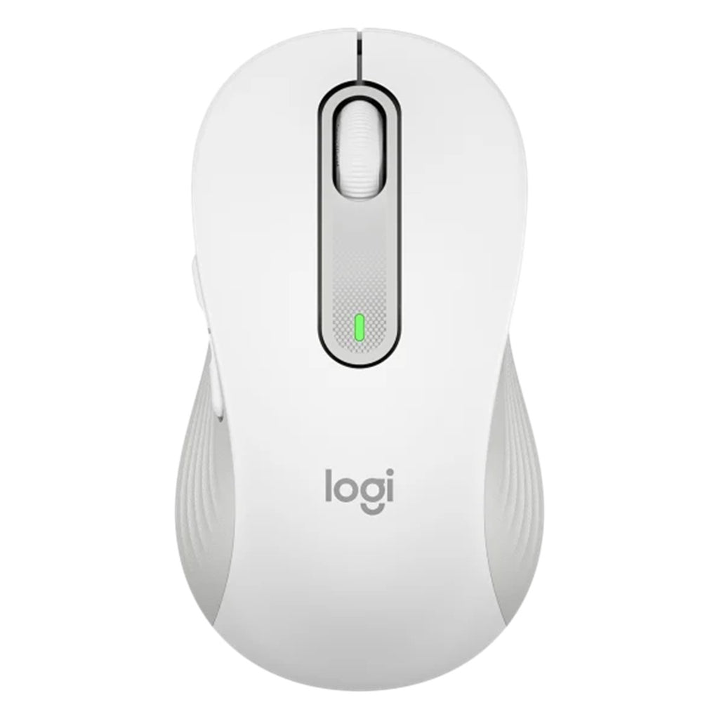 Mouse Raton Logitech M650 Grande Optico Wireless Inalambrico Blanco Crudo