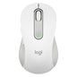 Mouse Raton Logitech M650 Grande Optico Wireless Inalambrico Blanco Crudo