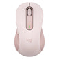 Mouse Raton Logitech M650 Grande Optico Wireless Inalambrico Rosa