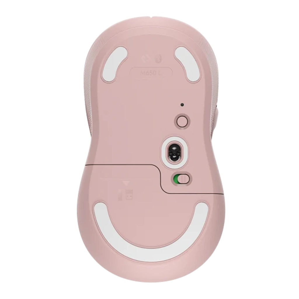 Mouse Raton Logitech M650 Grande Optico Wireless Inalambrico Rosa