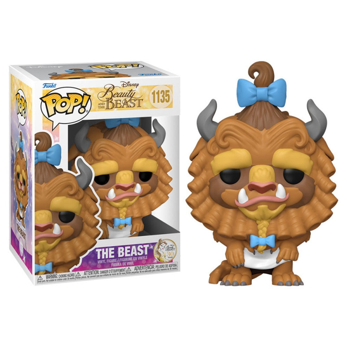 Figura Pop Disney La Bella Y La Bestia Beast With Curls