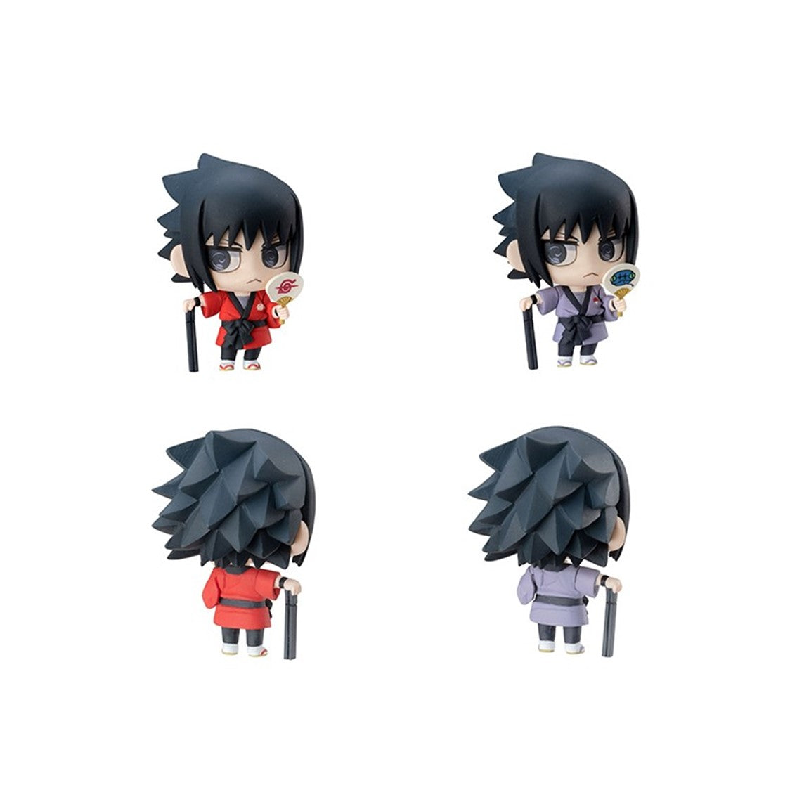 Set Figuras Con Postales Megahouse Naruto Shippuden Petit Chara Land 10th Anniversary