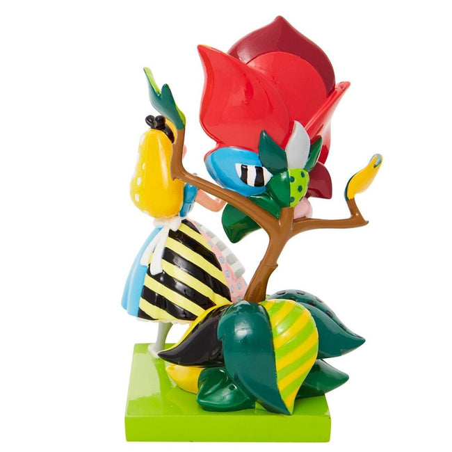 Figura Enesco Disney Alicia En El Pais De Las Maravillas Alicia Hablando Con La Rosa Main Image