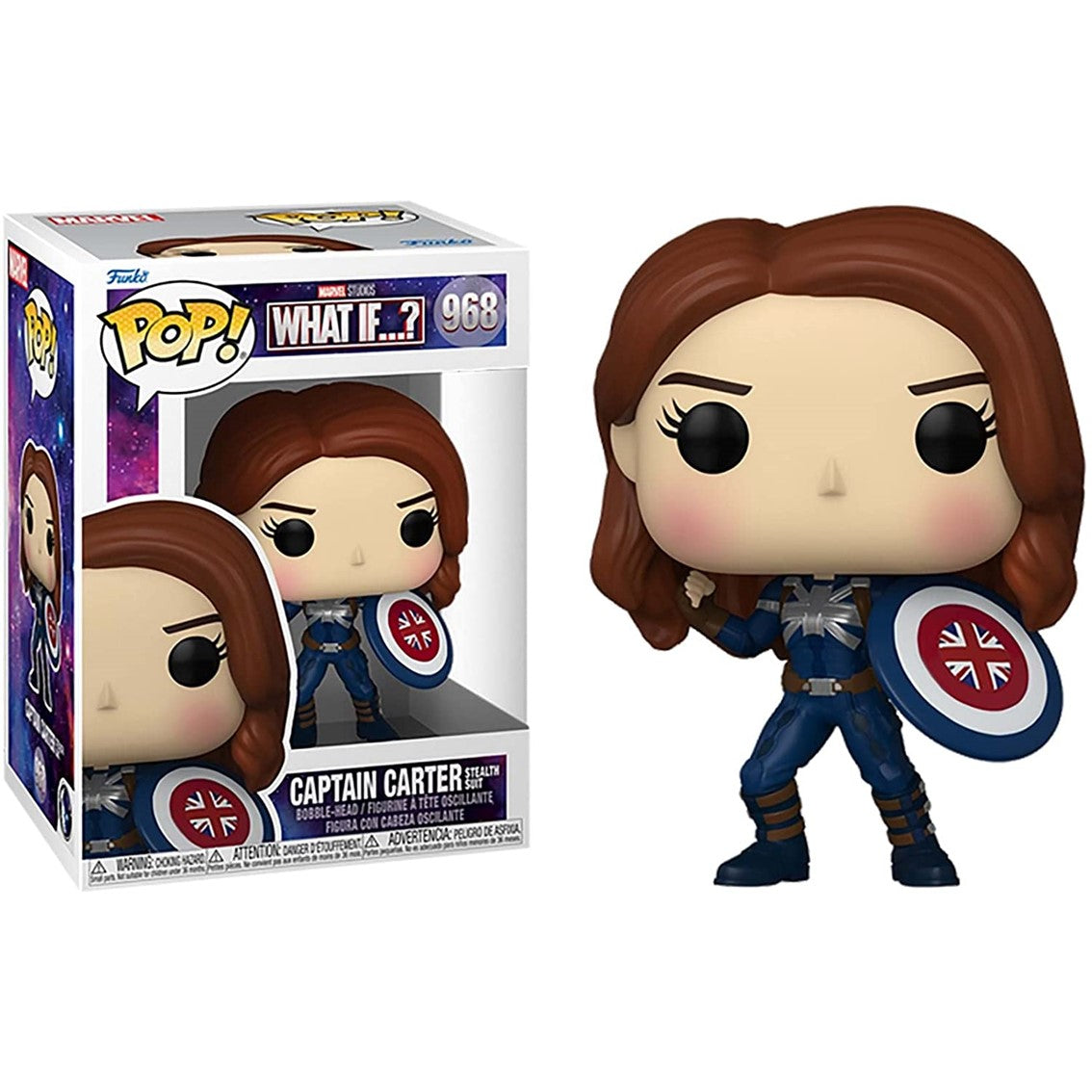 Figura Pop Marvel What If Captain Carter Stealth