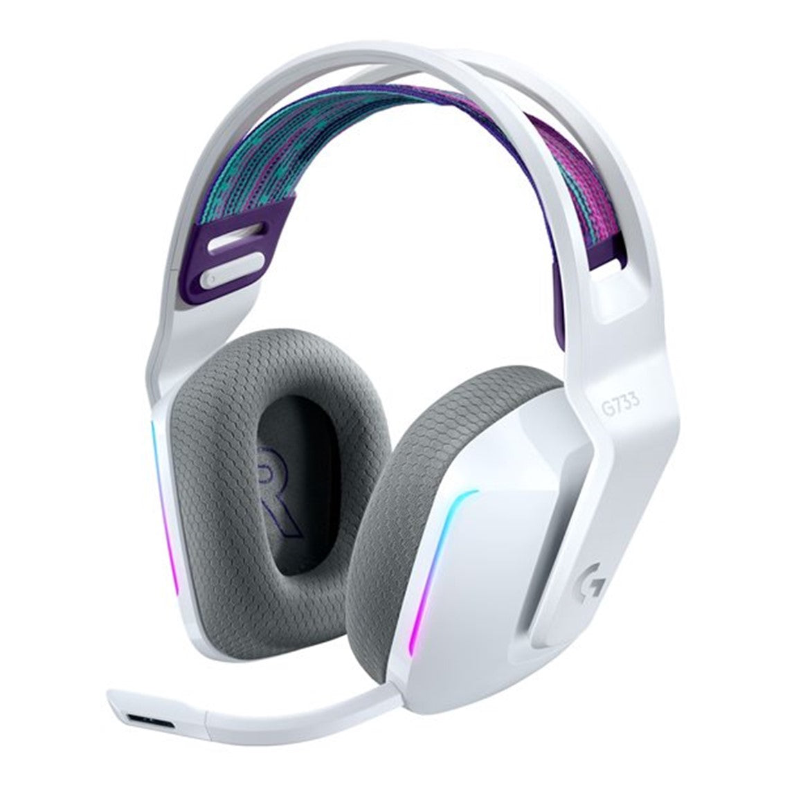Auricular Con Microfono Logitech G G733 Gaming Wireless Inalambrico Blanco