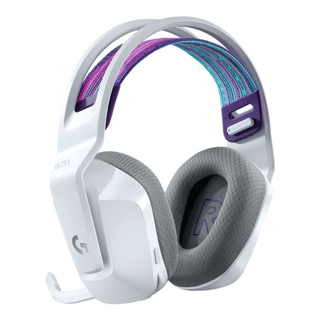 Auricular Con Microfono Logitech G G733 Gaming Wireless Inalambrico Blanco