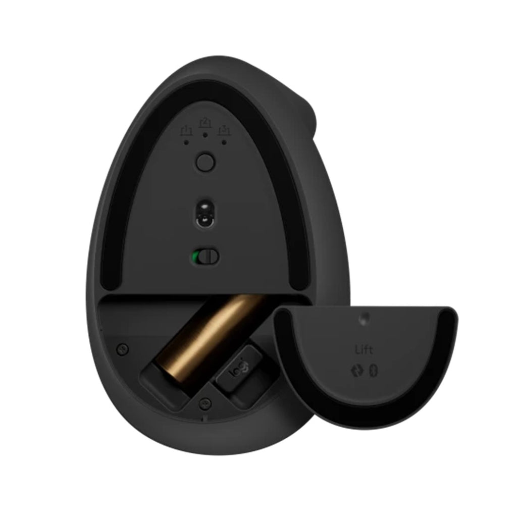 Mouse Raton Vertical Logitech Lift 6 Botones 4000 Dpi Wireless Inalambrico Grafito