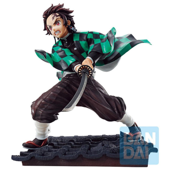 Figura Bandai Ichibansho Demon Slayer Kimetsu No Yaiba Tanjiro Kamado 14 Cm Exclusiva Hover Image