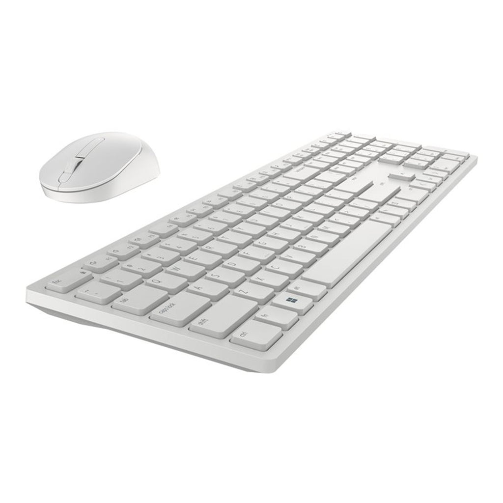 Kit Teclado + Mouse Raton Dell Pro Km5221w Wireless Inalambrico Blanco