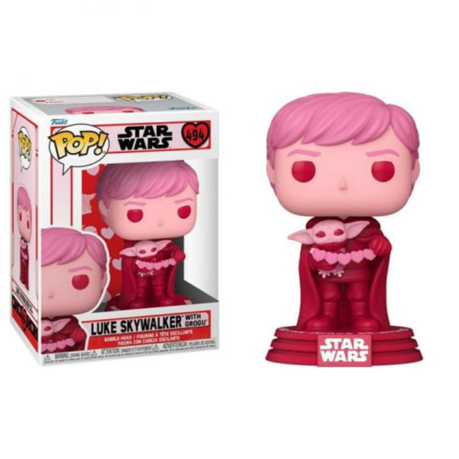 Funko Pop Star Wars The Mandalorian San Valentín Luke Skywalker & Grogu 60125 Hover Image