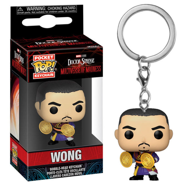 Funko Pop Keychain Llavero Doctor Strange Multiverso De La Locura Wong 60912 Hover Image