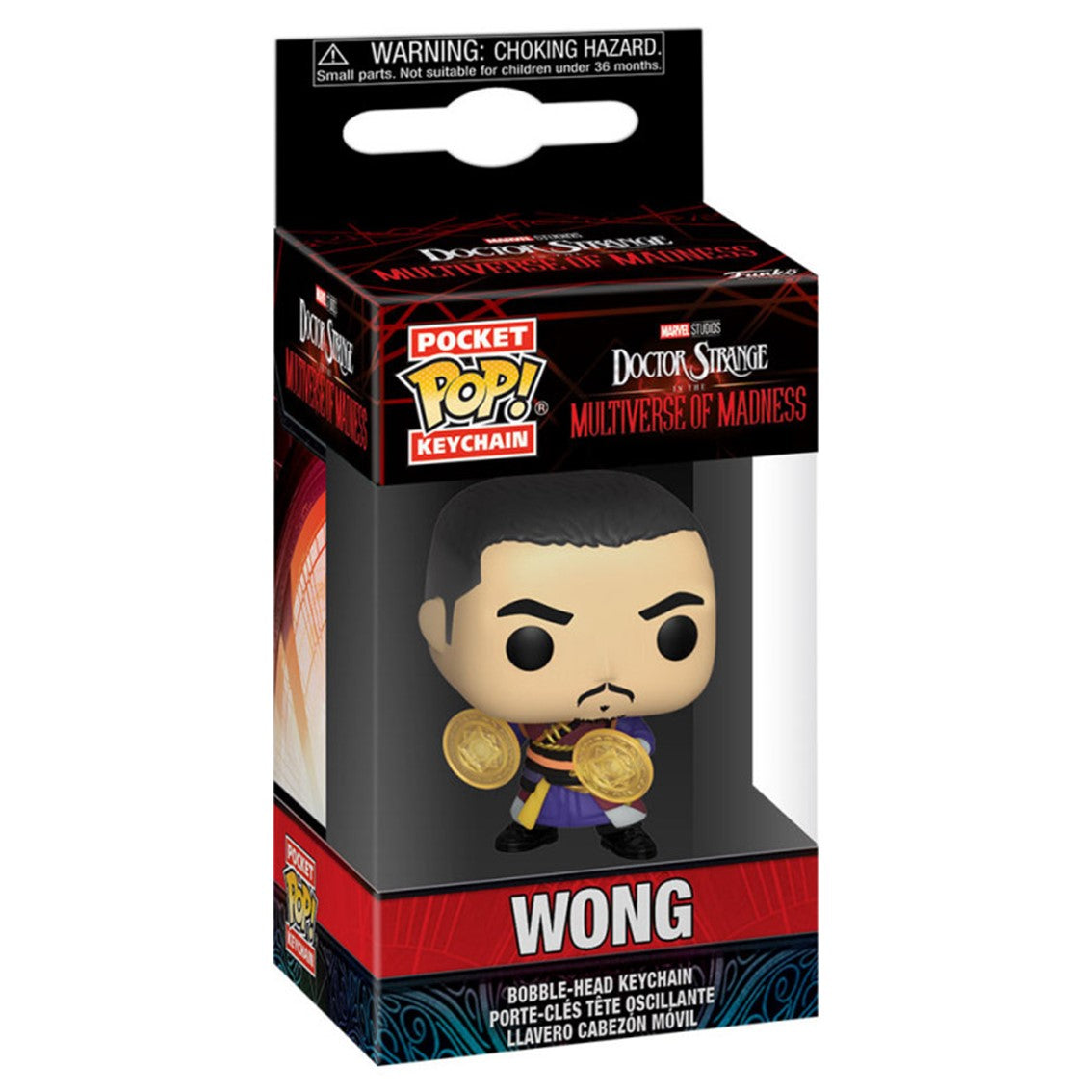 Funko Pop Keychain Llavero Doctor Strange Multiverso De La Locura Wong 60912