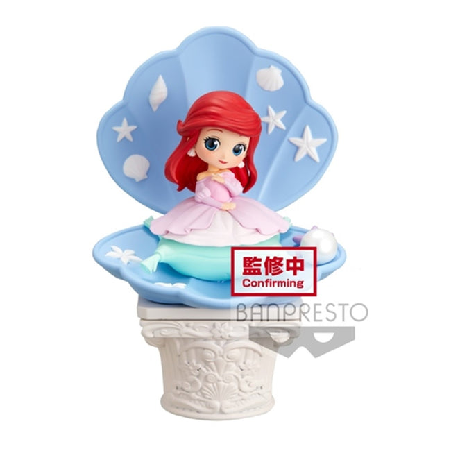 Figura Banpresto Q Posket Disney La Sirenita Ariel Vestido Rosa Ver. A Hover Image