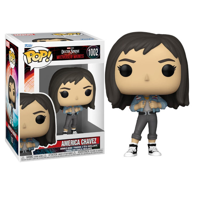 Funko Pop Doctor Strange Multiverso De La Locura America Chavez 60920 Hover Image
